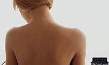 this petite redhead teen model strips and shows everything