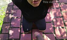 my trainer fucks me hard after work and cums on my big tits 😍 part 1