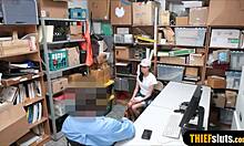 I caught the teen thief stripping and punished her with a hard fuck