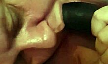 The BBW Wife Gives A Nylon-Clad Blowjob To Her Amateur Husband