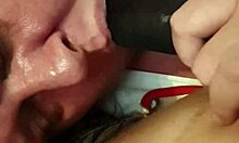 The BBW Wife Gives A Nylon-Clad Blowjob To Her Amateur Husband