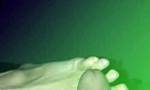 Wife's Beautiful Feet Arouse With Passionate Footjob