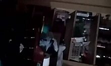 Sexy couple giving blowjob in pov homemade style