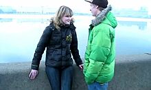 casual teen carolina hooks up for wild sex after random encounter