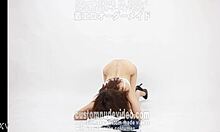 Mature woman strips panties for doggystyle pose, ready?