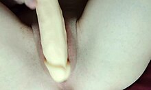 Extreme Close-Up Of Mommy's Pussy With Toys And Orgasm