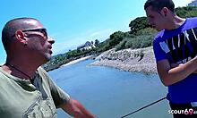 Spanish girl picked up for rough fuck and cumshot on way home.