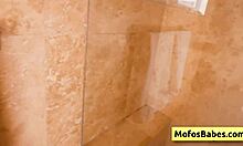 Blondie enjoys massive cock from behind with cum on ass