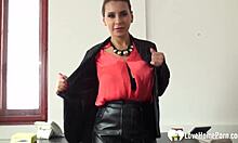 Horny Teacher in Heels Bent Over for Hardcore Doggy Action with Amateur Boobs Bouncing