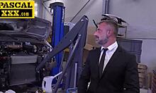 submissive euro slut rides sugar-daddy's rough cock