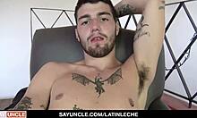 Latin boy blows and rides big dick for Latinleche