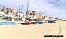 Latina babe wants to suck cock on beach.