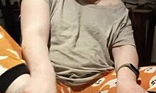 Amateur young 18+ homemade webcam shows dirty feet in bdsm femdom session