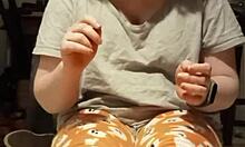 Amateur young 18+ homemade webcam shows dirty feet in bdsm femdom session