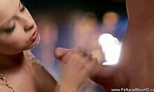 overwhelmed by the beauty of an experienced amateur's blowjob, swallowing every drop with pure ecstasy