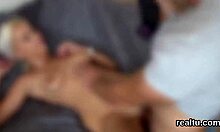 cute czech teen seduced in shopping centre giving blowjob and riding in pov