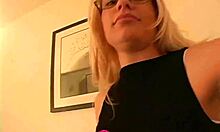 ugh, watching this spex slut teen jerk off a cock drives me wild