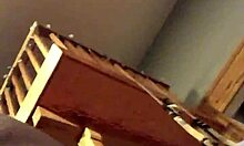 pushed her on the coach and fucked her cummed on her pussy with cum