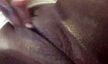 Horny teen intensely fingers her wet pussy for creampie