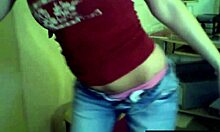 I naughty blonde teen tease my cute ass and tits on webcam