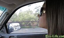 Pov teen masturbating with big cock, getting facial cum in mouth