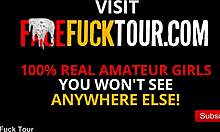 slobbering pov deep throat on brunette teen 18+ with natural tits 😍