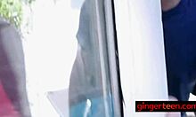 Sexy Ginger Babe Bounces Ass