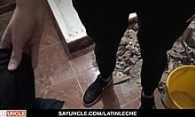 Shower repairman Lucas Andrade fucked for extra payment