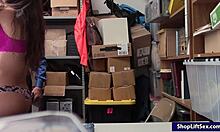 i caught pretty shoplifter lily adams and ripped her shaved twat with my big cock