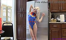 Trick or treat turned into a wet tattooed striptease with neighbors