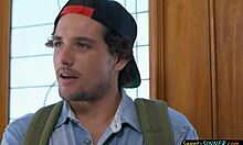 Gorgeous raven-haired teen drools over dick, asking 'Do you want to cum in my tight pussy?' in this roleplay