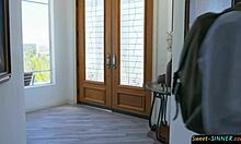 Gorgeous raven-haired teen drools over dick, asking 'Do you want to cum in my tight pussy?' in this roleplay