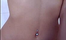 this cute brunette stepsister with small tits gets pounded by a huge cock at home