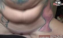 german brunette neighbor girl blows in amateur pov 😏