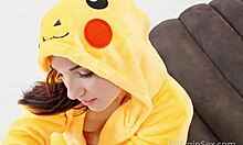 Virgin Teen In Pikachu Costume Gets Doggystyle Sex And Blowjob.