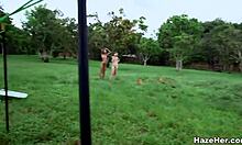 Wet Teen Pussies Licked By Brunette Lesbian On Hazeher