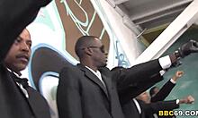 Tweety Valentine, the cheerleader, dives into an interracial gangbang with big black cocks, cumshots, and banging in a group teen 18+ frenzy.