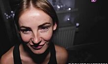 Amateurs engage in passionate homemade sex, friend in POV doggystyle with rough ass play