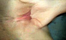 Ginger guy licks wet pussy closeup