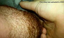 Ginger guy licks wet pussy closeup