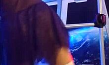 Hotwife Steffi Dances Dirty With Purple Chemise On Pussy