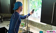 Teen Stepsister Sucks Stepbrother's Big Hard Raw Cock