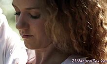 gorgeous euro amateur masturbates outdoors feeling horny and adorable