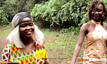 yo, check this real african lesbian couple getting wild together