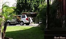 Feeling Passionate With Classy Teen In Outdoor Missionary