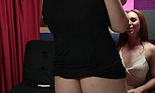 Chatting with cute tattooed Latina teen Amanda Borges leads to licking her small tits and big ass in lingerie.