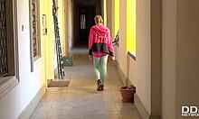 delicious pizza topping - delivery girl wants cum in mouth