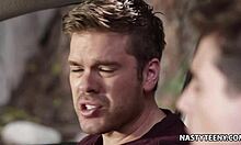 slutty teen 18+ lily jordan hangs out with her boyfriends pal