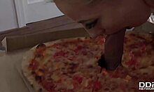 delicious pizza topping - delivery girl wants cum in mouth