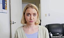 Blonde Teen 18+ Sucks Black Cock in Audition